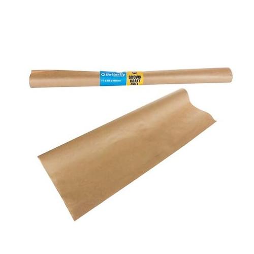 Book Cover Kraft Roll Brown 480mmx5m - Pack of 9x Rolls