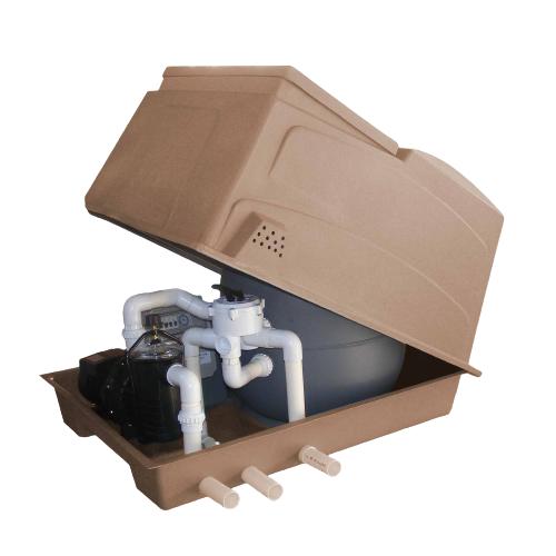 POOL PUMP AND FILTER WITH HOUSING 0.45KW/1BAG (COMBI BOX ) WITH ELECTRICAL DB