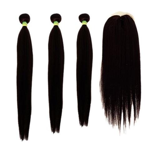 18+20+22 Free Closure Straight Synthetic Package Color 2