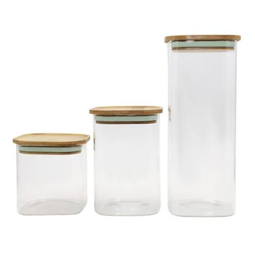 Soul Lifestyle 3 in 1 Borosilicate Glass Canister Set