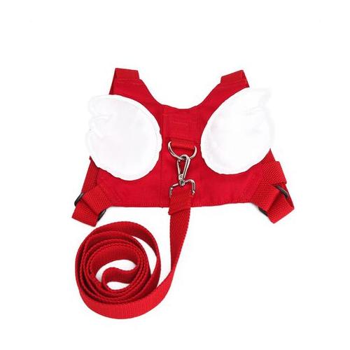 Angle Wings Unisex Kids Anti Lost Belt with Harness - Red