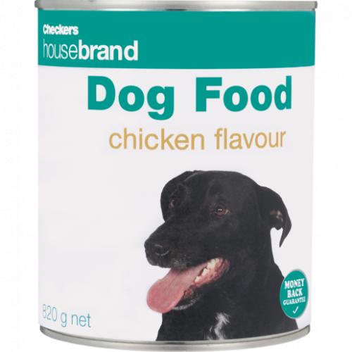 Checkers Housebrand Chicken Dog Food Can 820g