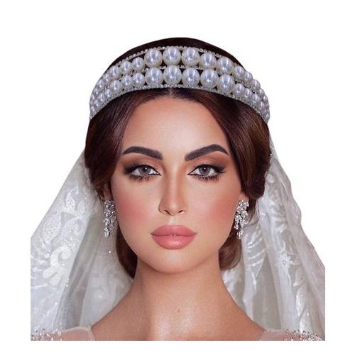 Double Pearl Bridal Headband