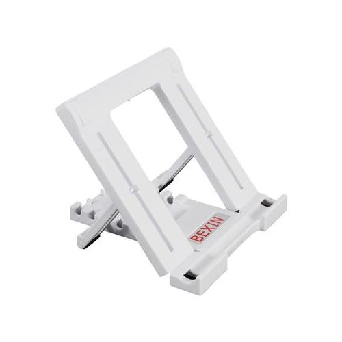 Portable Adjustable Stand for Tablets iPads - White