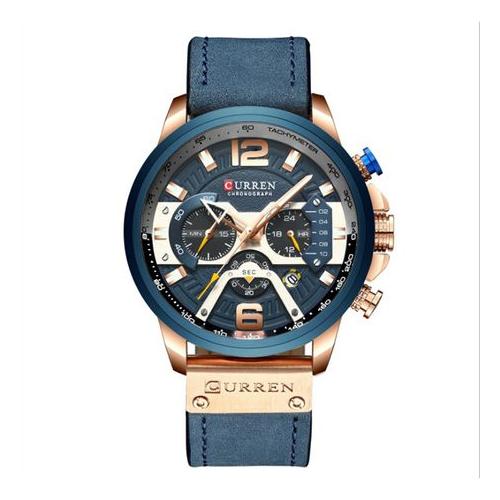 Curren Casual Sport Watch for Men Top Brand Watch 8329 - Blue