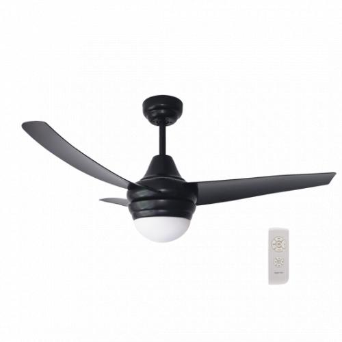 LED Ceiling Fan - 3 Blade Steel & Glass with ABS Blades
