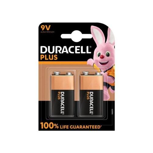 Duracell Battery Plus 9V 2 Pack