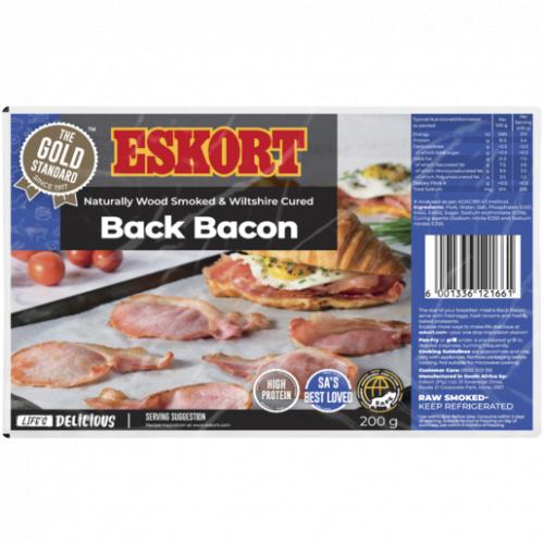 Eskort Wood Smoked Back Bacon 200g