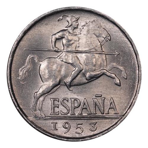 1953 Spain Diez Cents España Coin Spain 10 céntimos