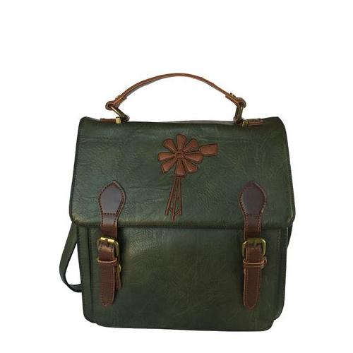 Vivace - Classic Top Handle & Shoulder Handbag - Green