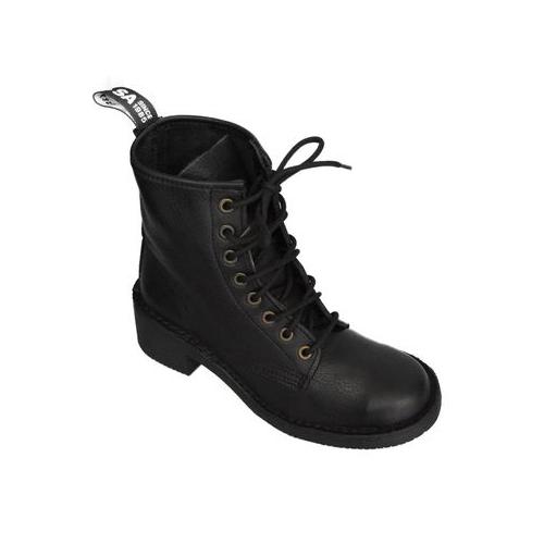 SKA Michaela Lace-Up Women’s Premium Leather Boot- Black