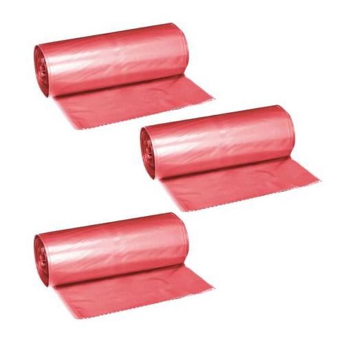 Sanitary Bin Liners - 56x66cm - 125 Liners - Red - 3 Pack