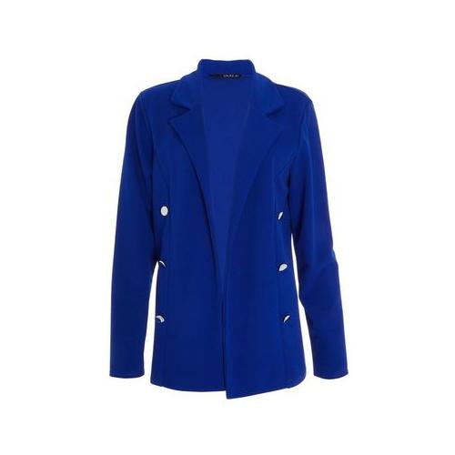 Quiz Ladies - Blue Buttoned Blazer