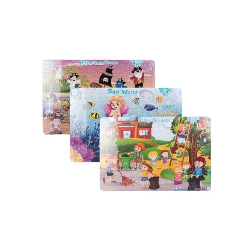 Assorted Educational Puzzles 120 Pieces- Pack Of 3