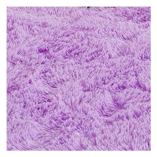 Light Fluffy Shaggy Rug/Carpet - Plan-Purple - 150 x 200