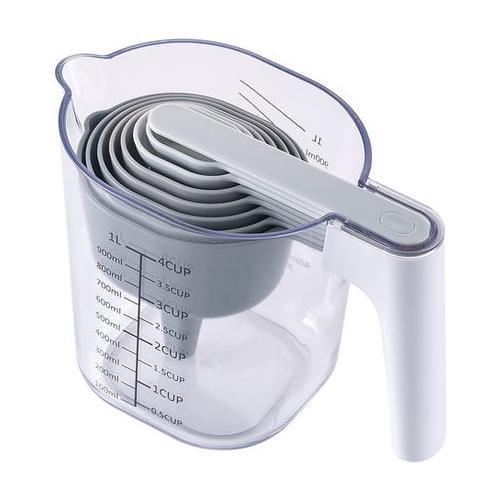Dream Home Nesting Stackable Liquid Measure Cup Dry Measuring Cups Set - 9 Pieces