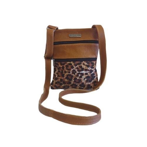 EL Shaddai Leather - Leopard Print Crossbody Bag