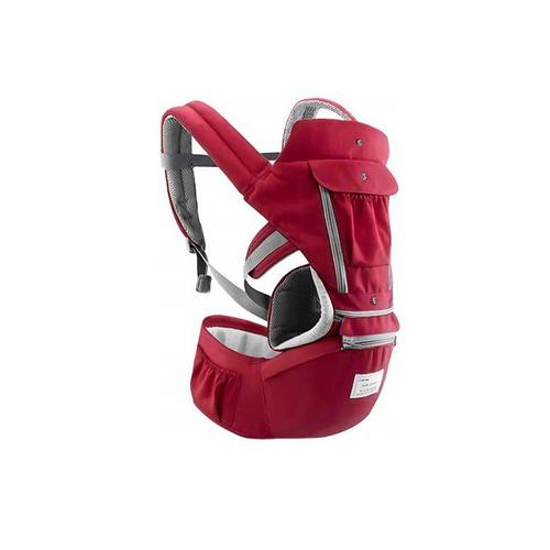Convertible 3D Breathable Mesh Baby Carrier with Hip Seat - Red