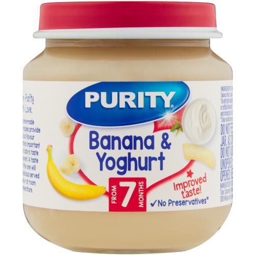 Second Food Bananas & Yoghurt 125ml