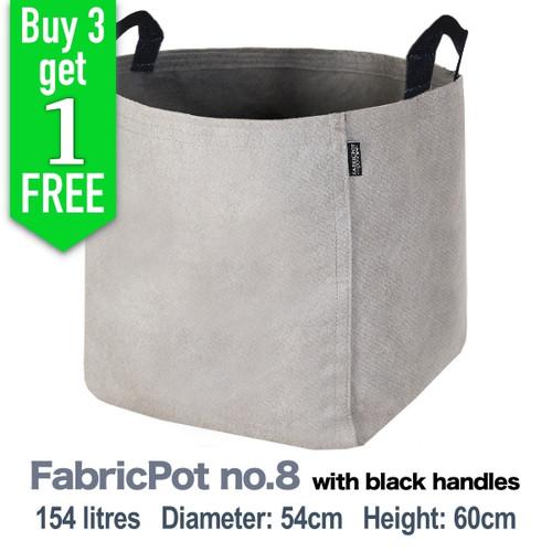 Buy 3 and Get 1 Free ⎮ 154L FabricPot no.8 with black handles