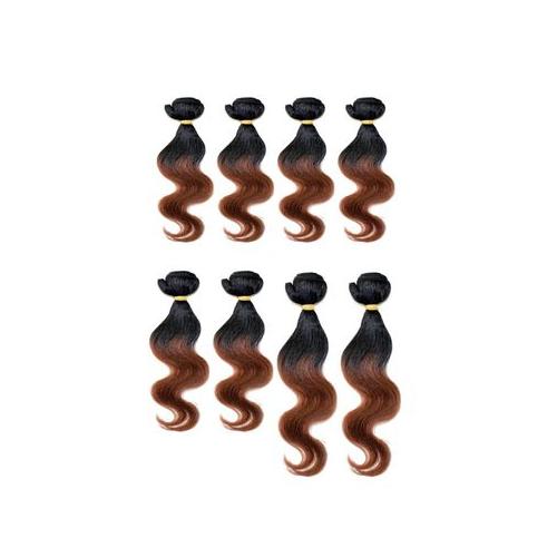 Body Wave 8PCS Human Blend Hair weaves package 14'16'18 #T1/33