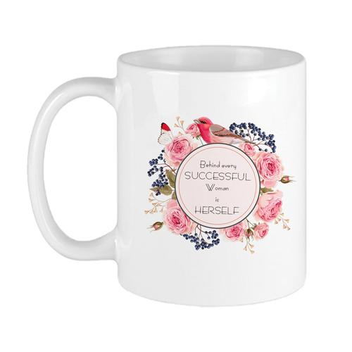 Printed Mug - Behind every successful woman