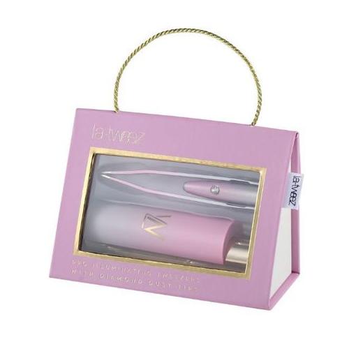 La - Tweez - Pro Illuminating Tweezers - Pink Ombre & Carry Case