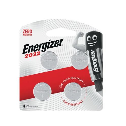 Energizer - 2032 3V Lithium Coin Battery 4 Pack (Moq x 12) - 4 Pack