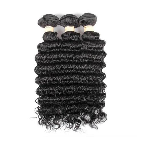 3x Bundles 10 inches Human Deep Wave Weave Package