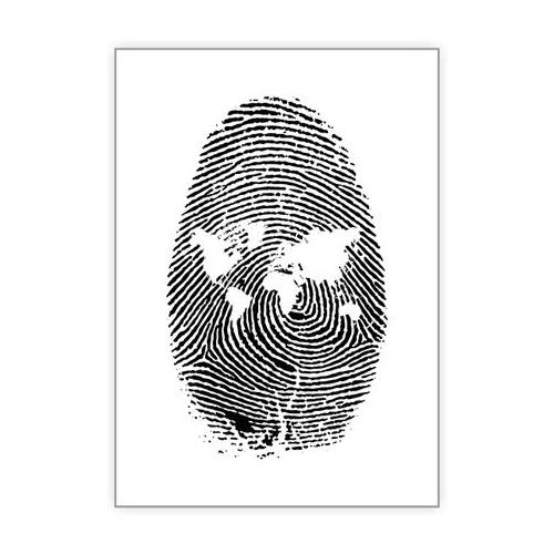 World Fingerprint Art - A1 Poster
