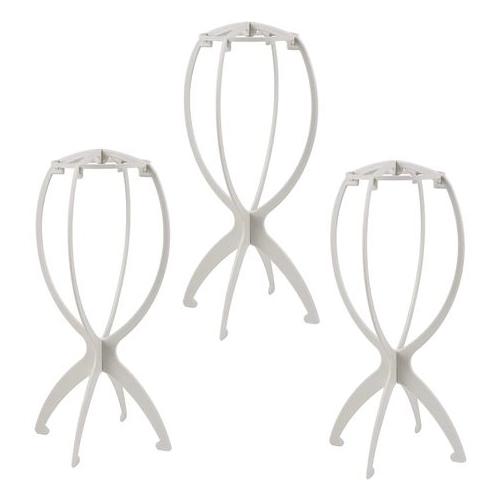 White Wig Stands (Pack of 3)