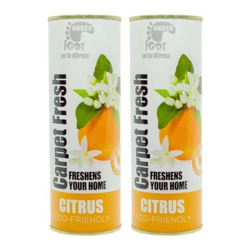 Under Foot - Carpet Fresh Freshener - 500g - Citrus - Pack of 2