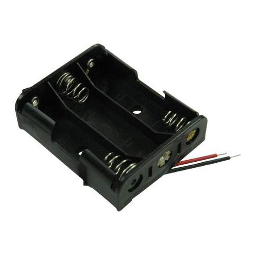 Keystone (2465) Battery Holder, AA x 3, Wire Leads
