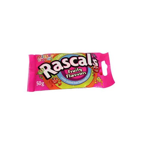 Rascals Fruity Flavour - Party Treats - Assorted Colours - 60g - 12 Pack