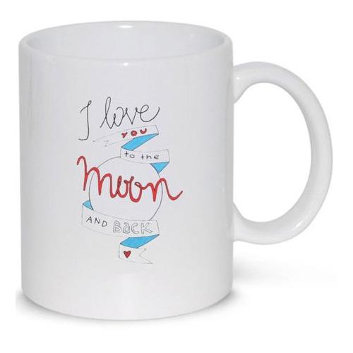 I Love You To The Moon and Back Husband Wife Anniversary Valentine Gift Mug