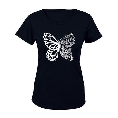 Floral Butterfly - Ladies - T-Shirt