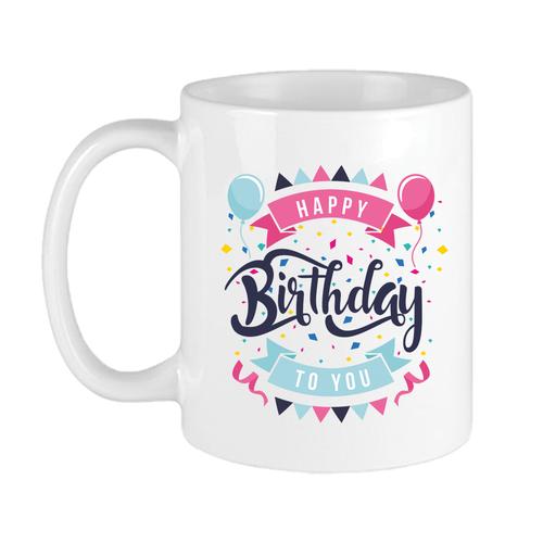 Printed Mug - Happy Birthday