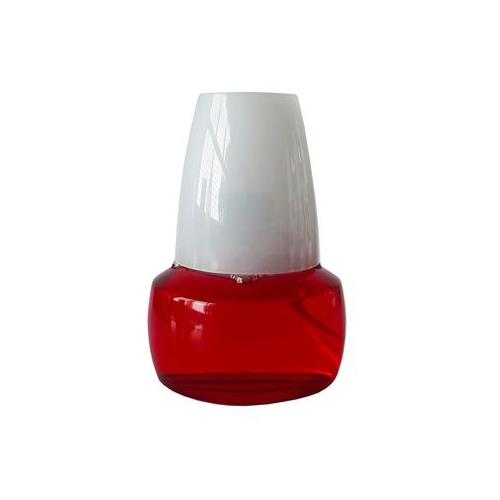 @Delights Short Lamp Red - White Shade - Set of 6