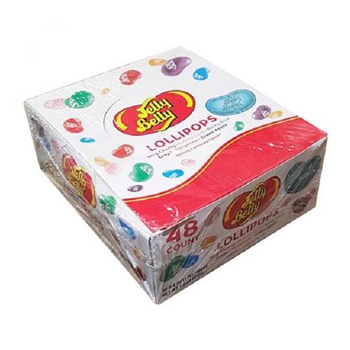 Adam & Brooks Jelly Belly Lollipops Candy Sweets Snacks Suckers Box of 48