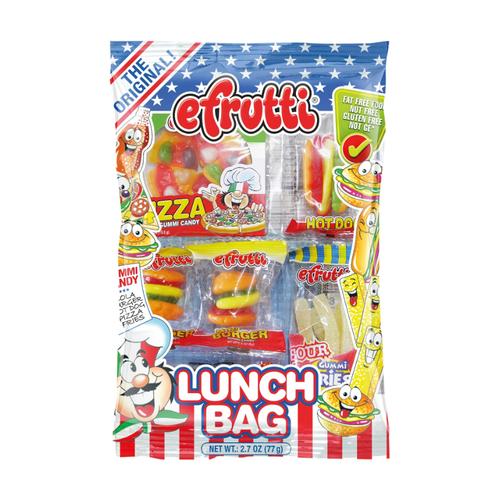 Efrutti Lunch Bag Gummi Candy Soft Chewy Gummy Sweets Snack 77g