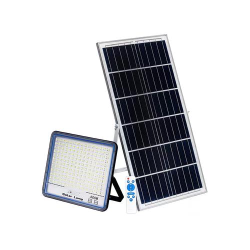 400W Solar Powered LED Flood Light With Panel & Remote-IP66