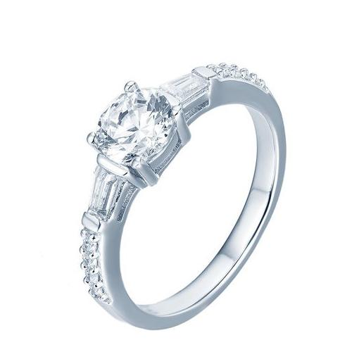 Sterling Silver Solitaire Claw Set Engagement Wedding Ring SR00002