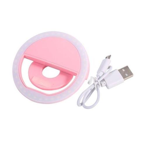 Optic Portable LED Selfie Ring Light-Pink