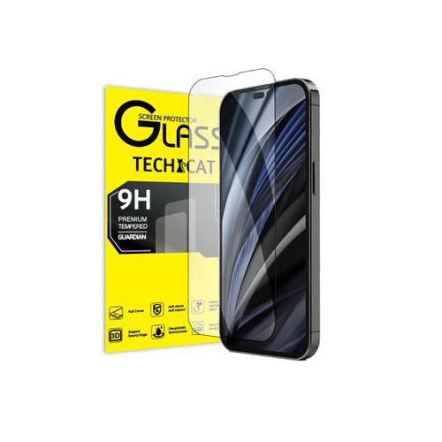 Techcat Screen Protector For iPhone 14 Pro Max Full Coverage Tempered Glass