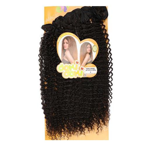 Magic Synthetic Curly Wave Hair All In One Package Bundles DOKI 24INCH 4#