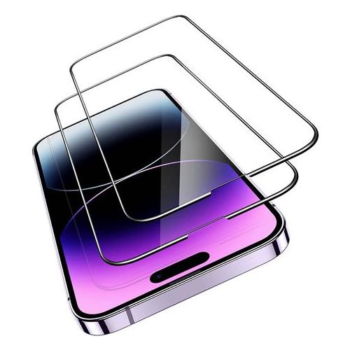 Screen Protector Guard 9D Tempered Glass for Apple iPhone 14 Pro Max - PACK OF 2