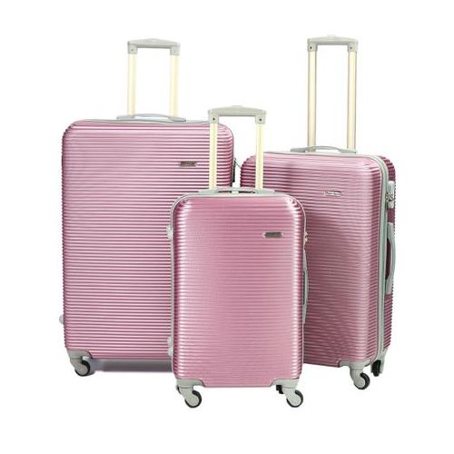 Expert Travel Ware - 3 Piece Luggage Set - Pink