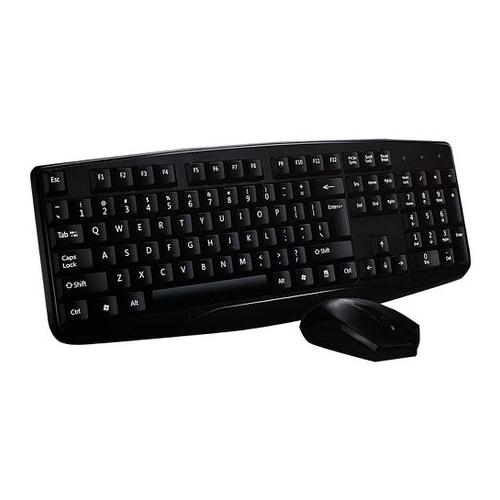 D300 Wired USB Keyboard & Mouse Set - Black