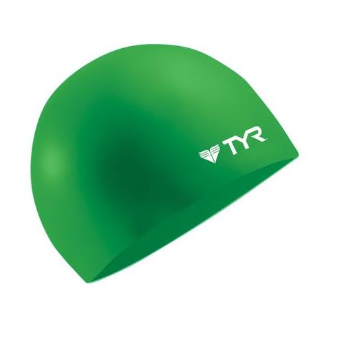 TYR Wrinkle Free Silicone Swimming Cap - Green