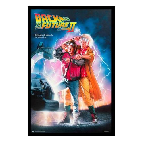 Back to the Future 2 Poster with Black Frame
